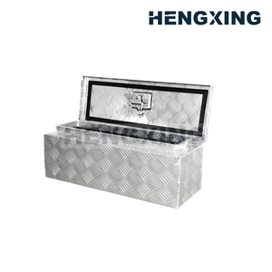 Boîte à outils en aluminium 780*360*310MM <span class=keywords><strong>pour</strong></span> camionnette, remorque, camping-car, ouverture par le haut, portable, en aluminium à motif damier - Product Image 2