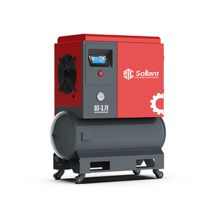 Máy Nén Khí Trục Vít Xách Tay Mini Duy Nhất Giai Đoạn Nhà Sử Dụng Trục Vít Máy Nén Khí Với Bánh Xe - Product Image 2