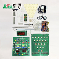 Nouvelle machine à flipper JiSun Dzpt-1 avec carte PCB MP3, fonctionnement à pièces, matériaux durables en ABS/métal/plastique, alarme antivol et anti-choc électrique