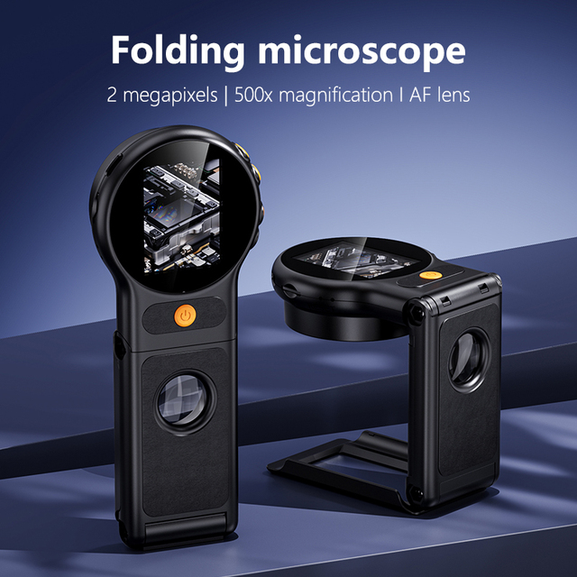 OEM 379 High Precision 500x Magnifier 2 Inch LCD for Inspection Mini Portable Microscope