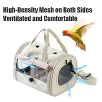 Sac de transport portable pour oiseaux, cage de voyage pour perroquet, sac à dos pour animaux de compagnie, sac de promenade en nylon pour oiseaux pour les sorties en plein air