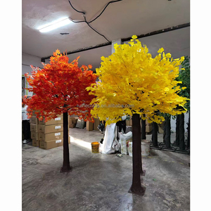 Grand pêcher artificiel au sol LED cerisier arbre doré décoratif pour la décoration d'exposition d'hôtel de mariage - Product Image 3
