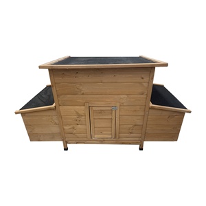 XPT024 rumah hewan peliharaan besar kayu alami gaya Modern kandang ayam untuk rumah pertanian luar ruangan untuk pola hewan kelinci dan anjing - Product Image 2