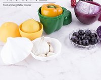 Paniers de stockage de fruits et légumes en plastique en forme de RTS tomate oignon ail citron poivre pour le stockage des aliments