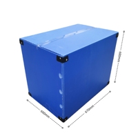 Boîte de retournement en polypropylène écologique, feuille creuse, imperméable et légère, pliable pour les pièces automobiles et le stockage postal
