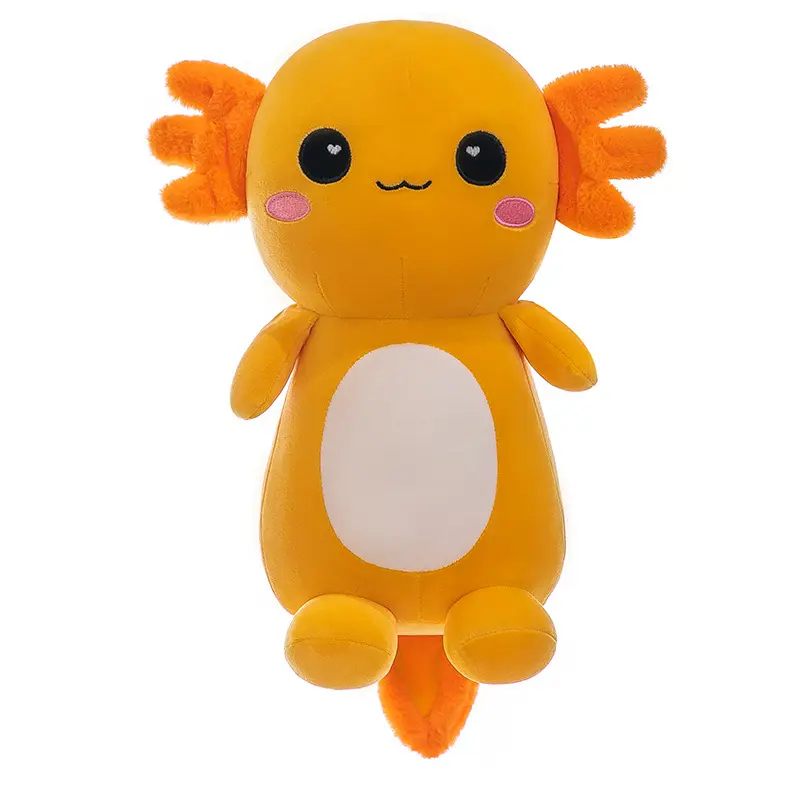 Axolotl peluş oyuncak Kawaii hayvan Axolotl Plushies şekil bebek oyuncak karikatür Axolotl dolması bebek hediyeler çocuklar kızlar için yastık oyuncaklar