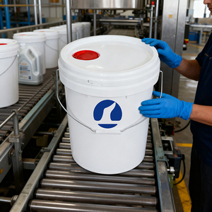 Balde de Plástico Redondo de 20L para Combustível Gasolina Personalizável por Atacado para Uso Industrial - Product Image 5