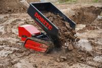 Mini-dumper télécommandé K-maxpower, auto-chargeur, électrique, capacité de charge 500 kg, alimenté par batterie, mini-chariot à chenilles
