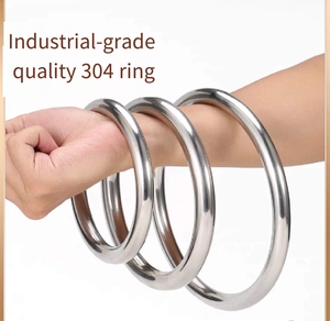 304 302 316 Cáp Nhĩ Tân Hợp kim mạ kẽm thép không gỉ hình chữ O rắn hoặc rỗng Nhẫn Electroplated sắt Nhẫn - Product Image 2