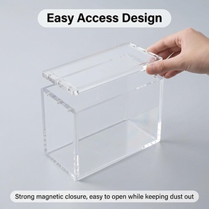 <strong>Clear</strong> Magnetic <strong>Acrylic</strong> Display Case, Floating Protect Display <strong>Box</strong> For Pokemon ETB Elite Trainer <strong>Box</strong> Booster <strong>Box</strong> - Product Image 2