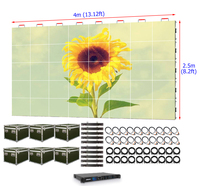 Pantalla LED para Eventos Promocionales al Aire Libre, Panel de Alquiler P3.91 de 4m X 2.5m (13 pies X 8 pies), Resistente al Agua IP67, Garantía de 3 Años