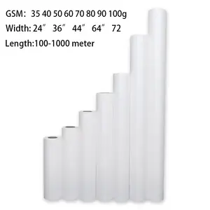 Hot Sale High Quality Customized Sublimation Paper Rolls Sublimation Printing Paper For Large Format Printers