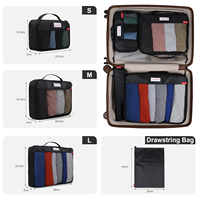 Accessoires d'organisateur de voyage Conception de compression d'emballage de cube peu encombrante pour une organisation efficace des bagages