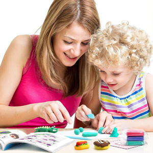 Foska Non collant et léger 100% Matériau sûr et de haute qualité Argile à <span class=keywords><strong>modeler</strong></span> ultra légère séchée à l'air avec outils et sacs gratuits - Product Image 6