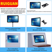 Panel PC Industrial Todo en Uno de 10.4, 12.1, 13.3, 15, 15.6, 17, 19 y 21.5 Pulgadas con Pantalla Táctil Capacitiva para Operación Estable en Fábricas Inteligentes
