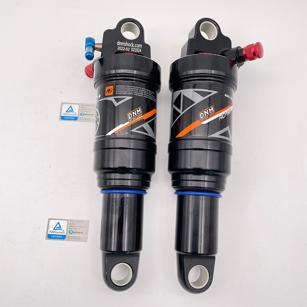 Amortisseur Arrière VTT Descente 220mm - Réglable Piston Spirale - Universel