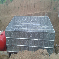 Vente flash : Réservoir de stockage d'eau souterrain GSC BDF, acier pressé, modulaire, sectionnel, conteneurs d'eau de pluie souterrains, prix des panneaux