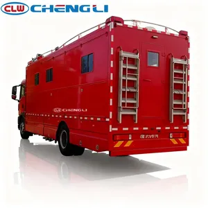 รถบรรทุกครัวเคลื่อนที่ Howo 4x2 สำหรับบริการจัดเลี้ยงนอกสถานที่ รถบรรทุกทำอาหารสำหรับนักดับเพลิง รถบรรทุกบริการฉุกเฉินในแคมป์ - Product Image 4