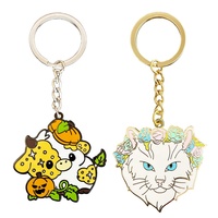 Vente directe d'usine porte-clés machine de jeu personnalisée émail dur doux porte-clés souvenirs avec carte d'emballage personnalisée