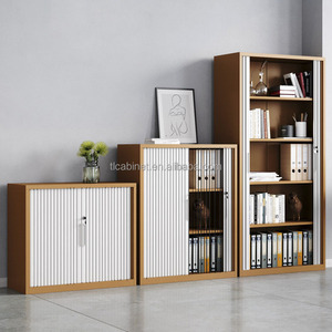<span class=keywords><strong>Armoire</strong></span> à portes coulissantes en métal de couleur gris noir <span class=keywords><strong>armoire</strong></span> de classement en acier à 4 étagères - Product Image 4
