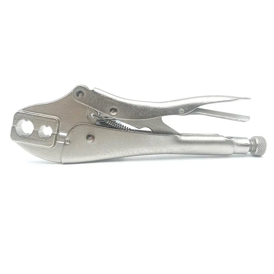 Locking Plier, 10" Vise Grip Plier with Two Holes