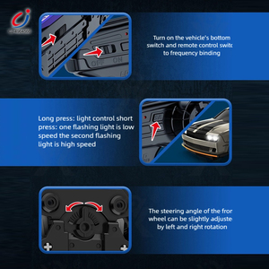 Xe điều khiển từ xa drift tốc độ cao Chengji 2.4g 4wd mô phỏng đua xe có đèn, tỷ lệ <span class=keywords><strong>1</strong></span>/64 - Product Image 2