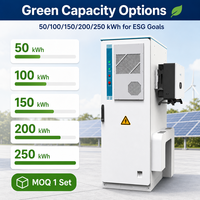 Solusi Sistem Penyimpanan Energi Surya C&I 50kW 100kWp 112.5kWh Sistem Baterai yang Dapat Diskalakan dengan Inverter Hibrida Kabinet Baterai Berpendingin Udara
