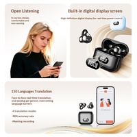 Nouveaux écouteurs de traduction intelligents IA 2026, sans fil, à clipser, pour le sport et la vie quotidienne, avec suppression du bruit, pour l'export.