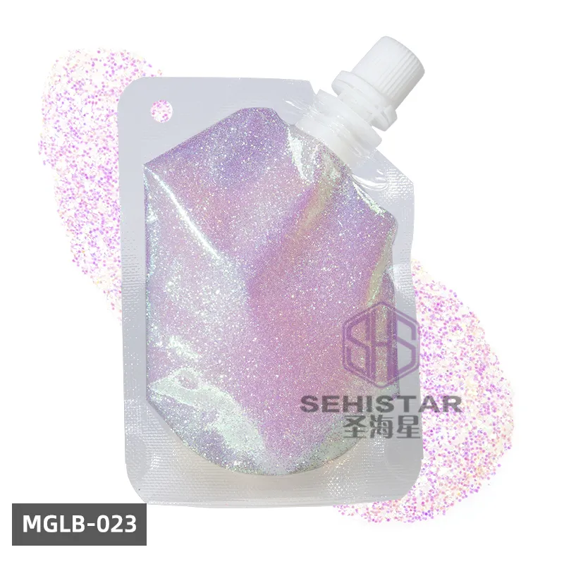 Private Label Loose Glitters Body Glitter Gel for Stage Eye Makeup Shimmer Sequins Liquid Travel Shape Eye Shadows Wet Pale 30g