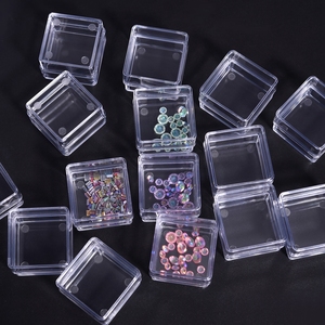 Boîte de rangement transparente pour strass de nail art KADS 15 compartiments détachables, boîte décorative pour accessoires de manucure, organisateur pour salon - Product Image 5