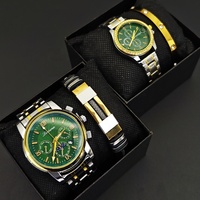 Conjunto de Relojes de Moda 2026 para Mujer y Hombre, Relojes de Lujo a Juego para Pareja con Brazalete de Acero Inoxidable