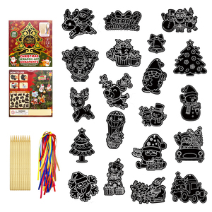 Libro Creativo per Bambini con Pittura a Graffio Personalizzabile, Serie Cielo Stellato <span class=keywords><strong>e</strong></span> Fuochi d'Artificio Colorati, Luce Notturna - Product Image 2