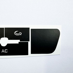 Ac Control Center <b>Console</b> Button Repair Sticker For Volkswagen Lavida Skoda Octavia 2007 2011 <b>Black</b> Pvc Adhesive Customized - Product Image 3