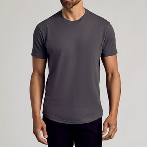 Men's T-shirt Casual Short Sleeve T-shirts Summer Outdoor Street Male <strong>Clothing</strong> Round Neck Solid Printed Sports Fashion - Product Image 1
