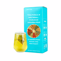 Tisane Naturelle de Graines de Cassia et Chrysanthème, Complexe Premium 12 Herbes, Formule Soin des Yeux Numérique, 150g (5g*30 Sachets de Thé), Vente en Gros