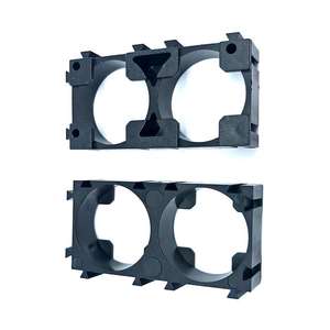 Accessoires pour batterie, support en plastique noir, matériau ABS+PC ignifuge, support de batterie 18650 1x2 - Product Image 1