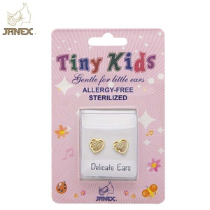 Boucles d'oreilles en acier inoxydable plaqué or 24K 18K, personnalisées, mignonnes, en forme de cœur, avec zircon, bijoux délicats de qualité supérieure pour femmes - Product Image 2