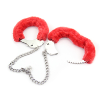 SM fourrure peluche acier inoxydable métal menottes jambe cheville manchette Bracelet Cosplay jouet érotique