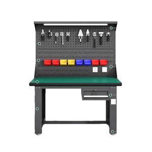Mesa <span class=keywords><strong>de</strong></span> trabajo <span class=keywords><strong>de</strong></span> alta resistencia con tablero colgante, mesa <span class=keywords><strong>de</strong></span> ensamblaje para taller, mesa <span class=keywords><strong>de</strong></span> inspección y mantenimiento electrónico - Product Image 1