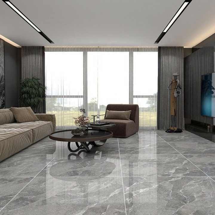 Grey Artificial Decoration Ceramic Floor Tiles HS Code 60x60 Marble