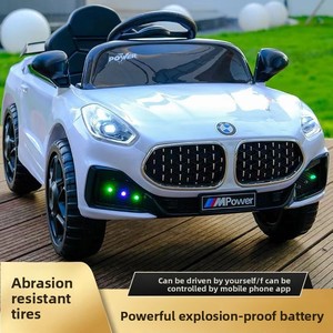 <span class=keywords><strong>Voiture</strong></span> électrique de luxe en plastique pour bébés et tout-petits, à quatre roues, télécommandée, tout-terrain, poussette, jouet pour enfant - Product Image 2