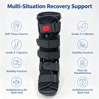 Botte de marche médicale gonflable personnalisée avec chambre à air, doublure souple amovible, antidérapante et stable, pour la rééducation post-opératoire des fractures