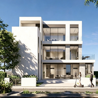 Maison modulaire de luxe personnalisée à 3 étages, maison modulaire en verre à 3 étages pour les développements résidentiels haut de gamme