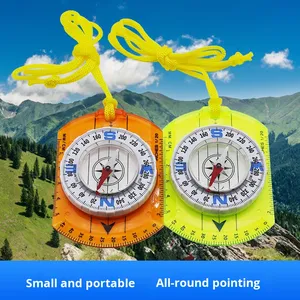 Nhà Sản Xuất Mới Của Dc362 Chống Sốc Không Thấm Nước Dạ Quang Hiển Thị Quy Mô La Bàn Đầy Màu Sắc Acrylic Keychain Con Trỏ Cho Đi Bộ Đường Dài - Product Image 2