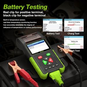 Testeur de batterie de voiture 12V TopDiag BT500 5-3000 CCA, testeur de charge de batterie, analyseur du système de charge et de démarrage automobile, garantie 1 an - Product Image 6