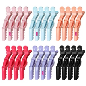 Clip Professionali Personalizzabili con Logo e Colore, Clip in Carbonio Anti-Appannamento <span class=keywords><strong>per</strong></span> Parrucchieri, Clip a Coccodrillo <span class=keywords><strong>per</strong></span> Salone, Barbiere, Truccatori - Product Image 1