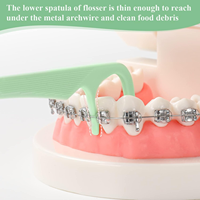 Bracer utilise des choix de fil dentaire orthodontique conception spéciale poils nettoyage en profondeur choix de fil dentaire