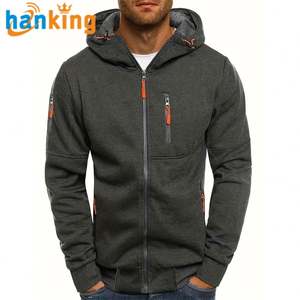 Chaquetas Nuevas para Hombre, Sudaderas con Capucha, Abrigos de Moda, Sudaderas con Cremallera de Manga Larga, Chándal Masculino Informal, Sudadera con Capucha para Hombre, Ropa de Calle J0008 - Product Image 2