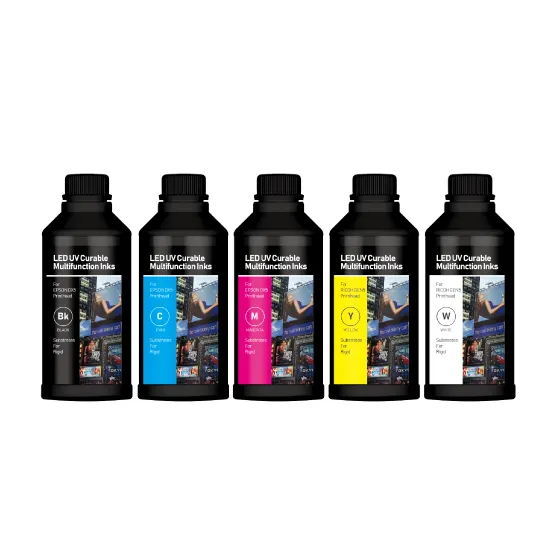 Inkplus harga langsung Digital cetak Offset tinta LED UV untuk Epson XP600 i3200 L1800 L805 DX5 DX7 Series