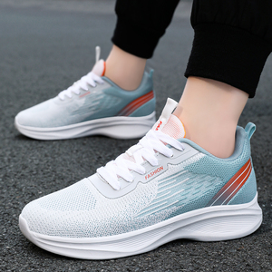 2024 chaussures <span class=keywords><strong>de</strong></span> course décontractées pour hommes nouveau Style Fitness chaussures <span class=keywords><strong>de</strong></span> marche avec fermeture à lacets <span class=keywords><strong>pas</strong></span> <span class=keywords><strong>cher</strong></span> mouche tricot matériel supérieur pour le printemps - Product Image 5